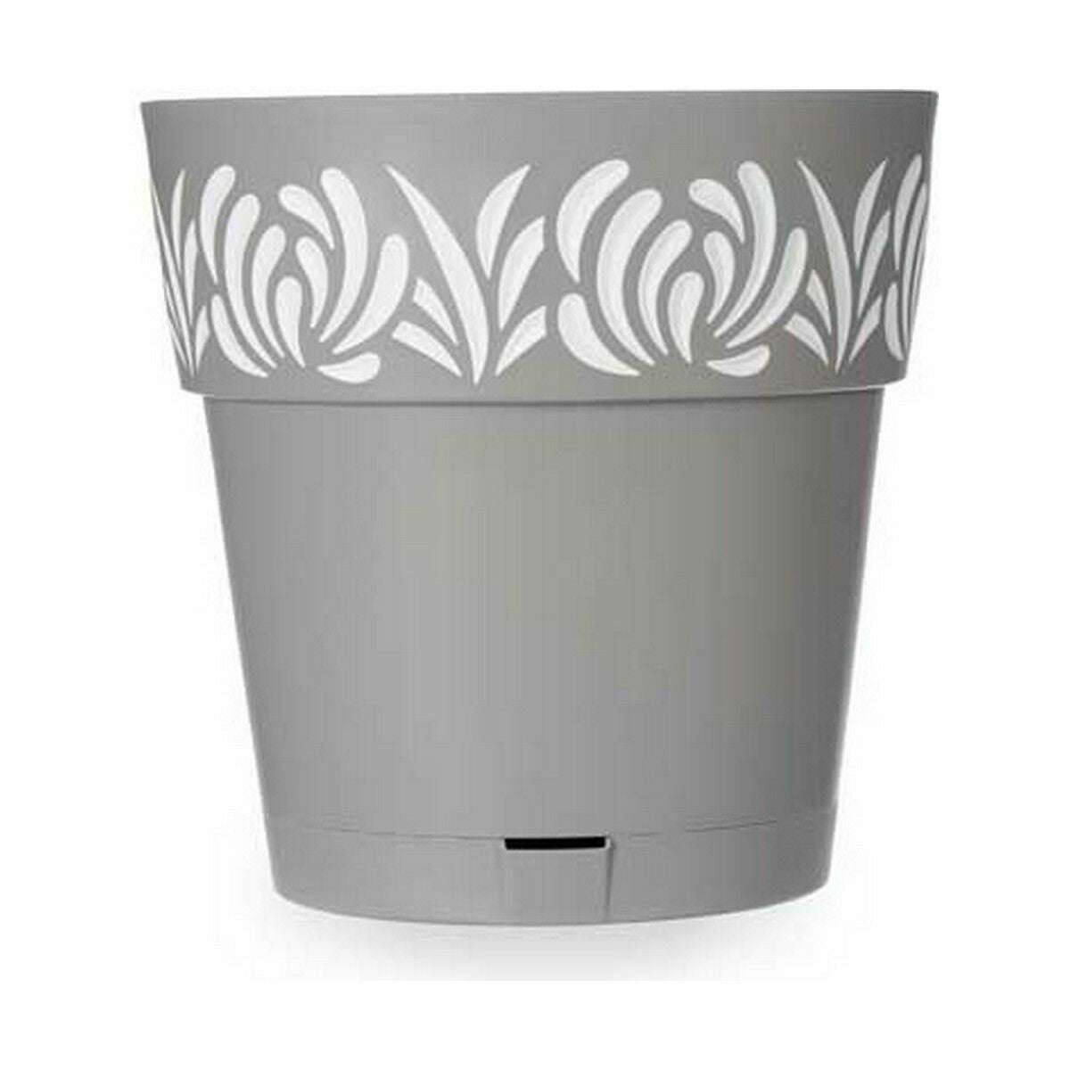 Vaso Autoirrigante Stefanplast Gaia Grigio Plastica 29 x 29 x 29 cm (6 Unità)