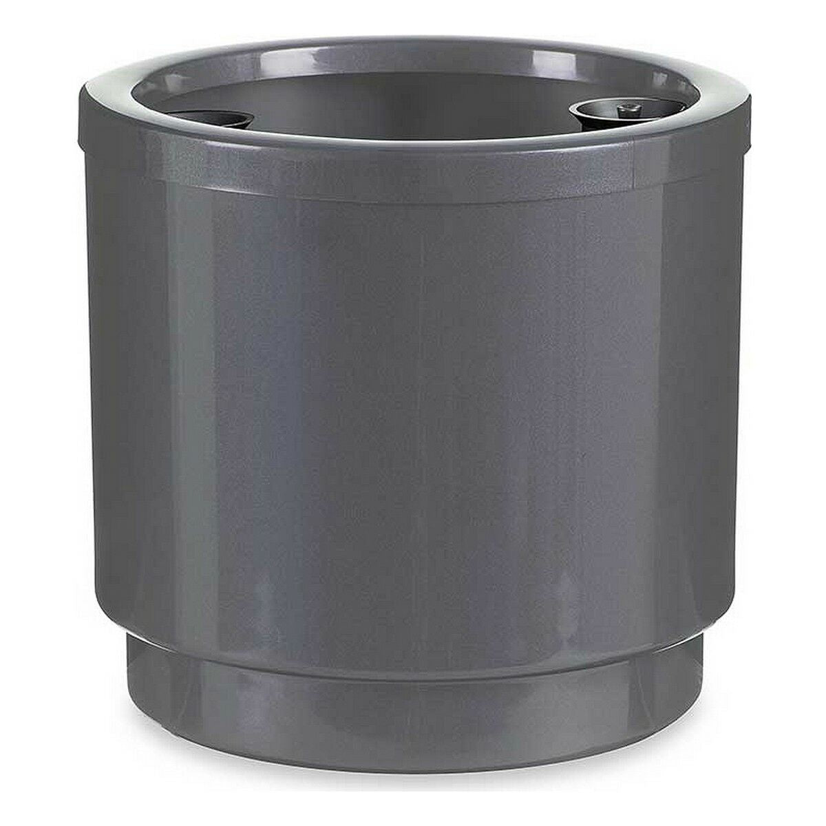 Vaso Autoirrigante Argentato polipropilene 26 x 25 x 26 cm (4 Unità)