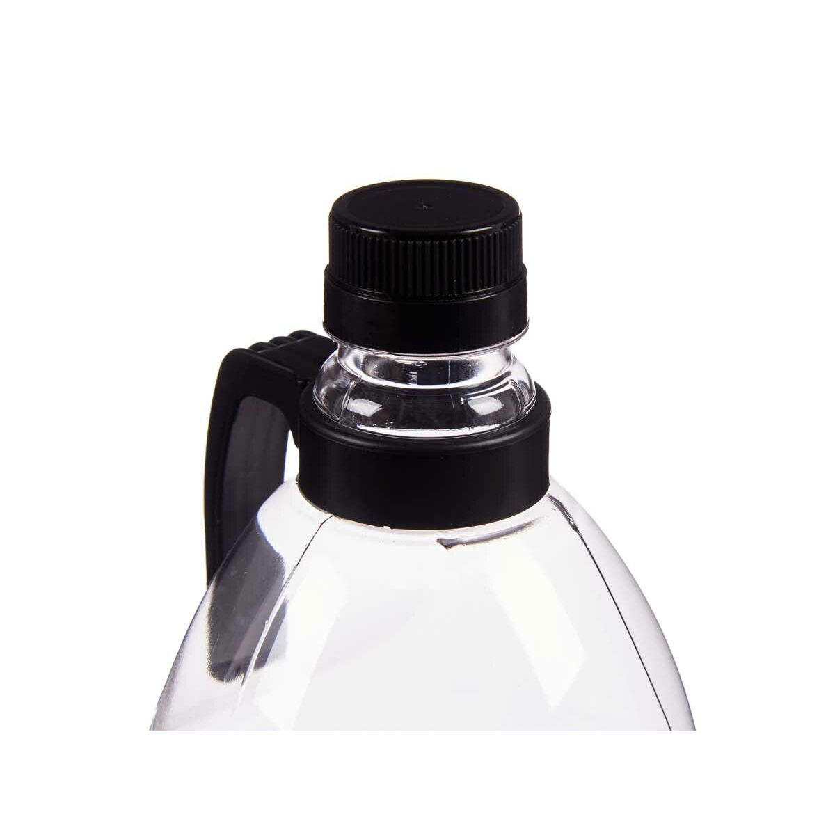 Bottiglia Con maniglia Nero Trasparente Plastica 2 L 11,5 x 28,7 x 11,5 cm (6 Unità)