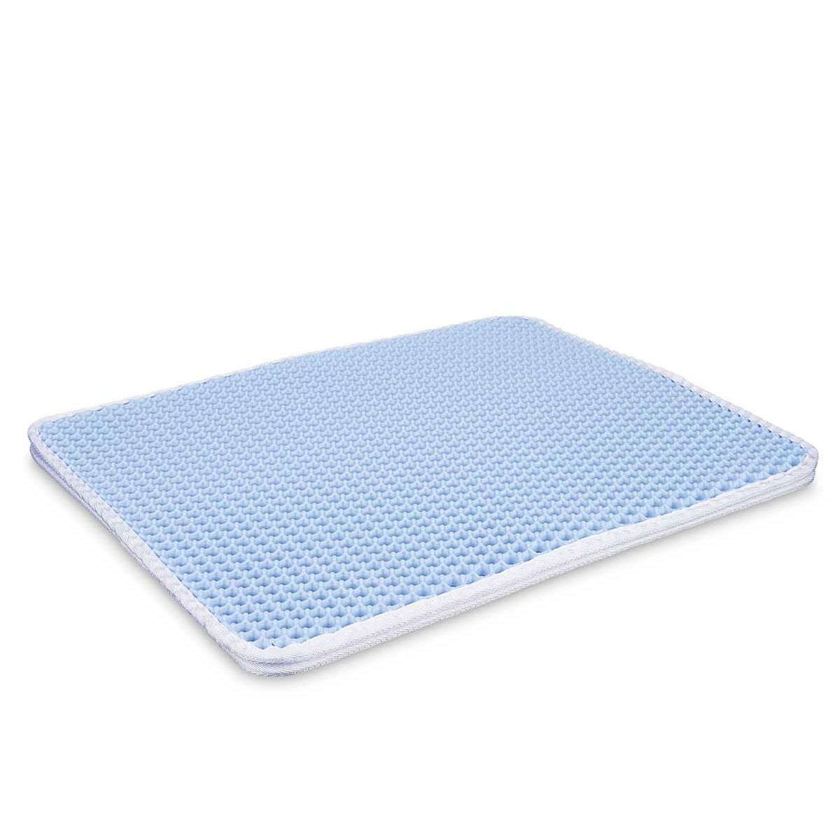 Tappetino per Lettiera per Gatti Azzurro 50 x 40 x 1,5 cm (12 Unità)