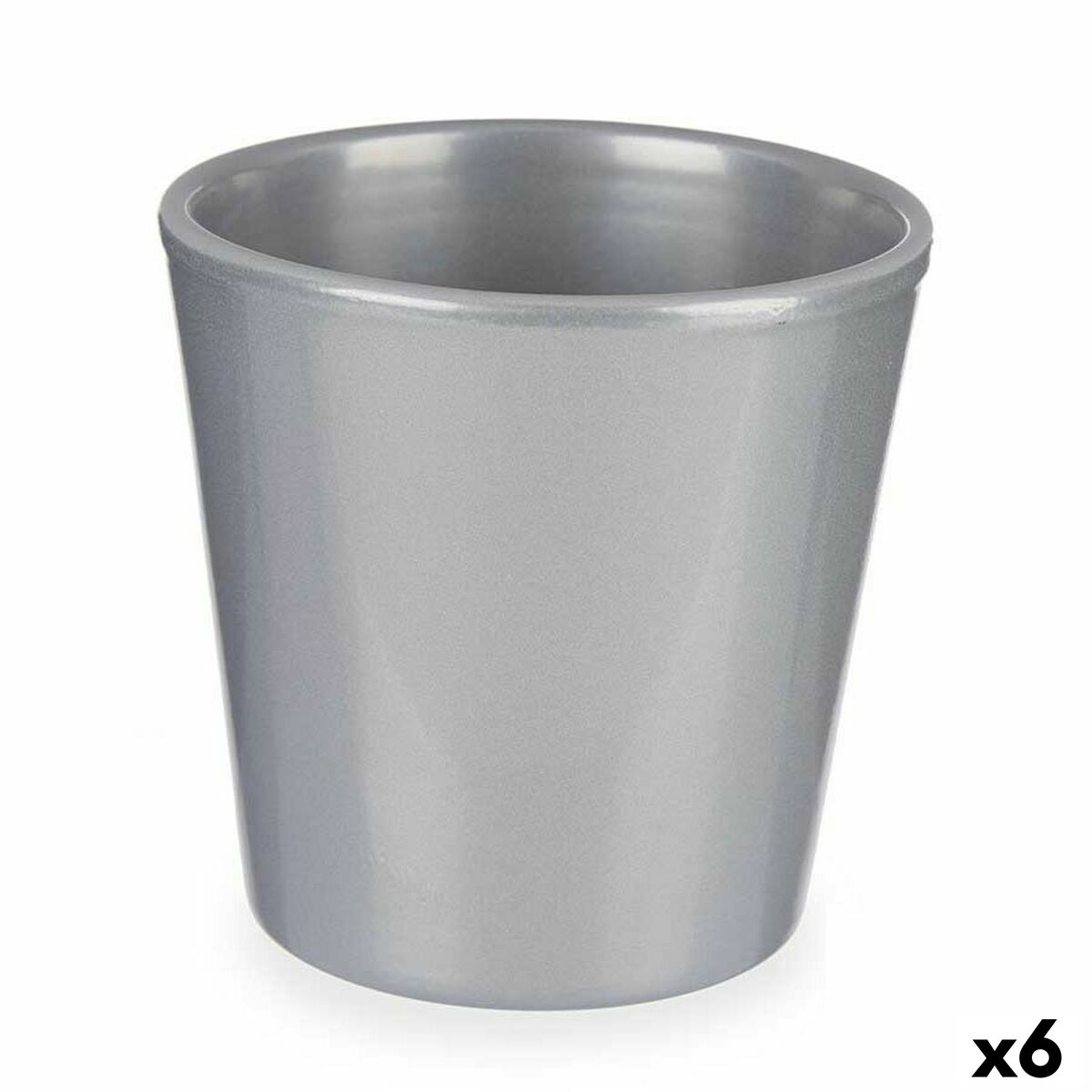 Vaso Ø 17 cm Argentato (6 Unità)