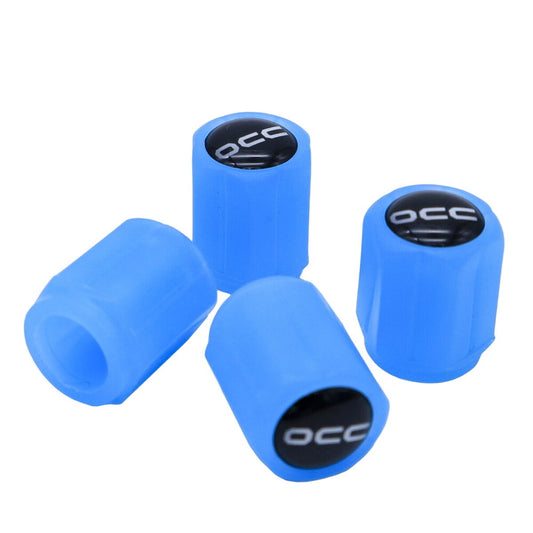 Set di tappi OCC Motorsport OCCLEV004 4 Unità Fluorescente Azzurro