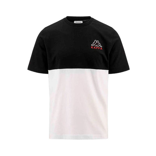 Maglia a Maniche Corte Uomo Kappa Edwin CKD Bianco Nero