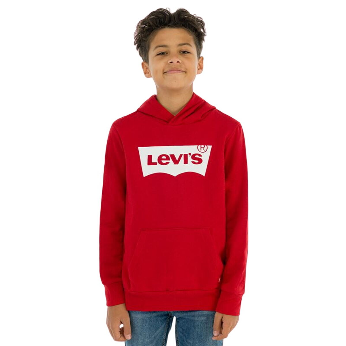 Felpa per Bambini Levi's Batwing Screenprint Rosso