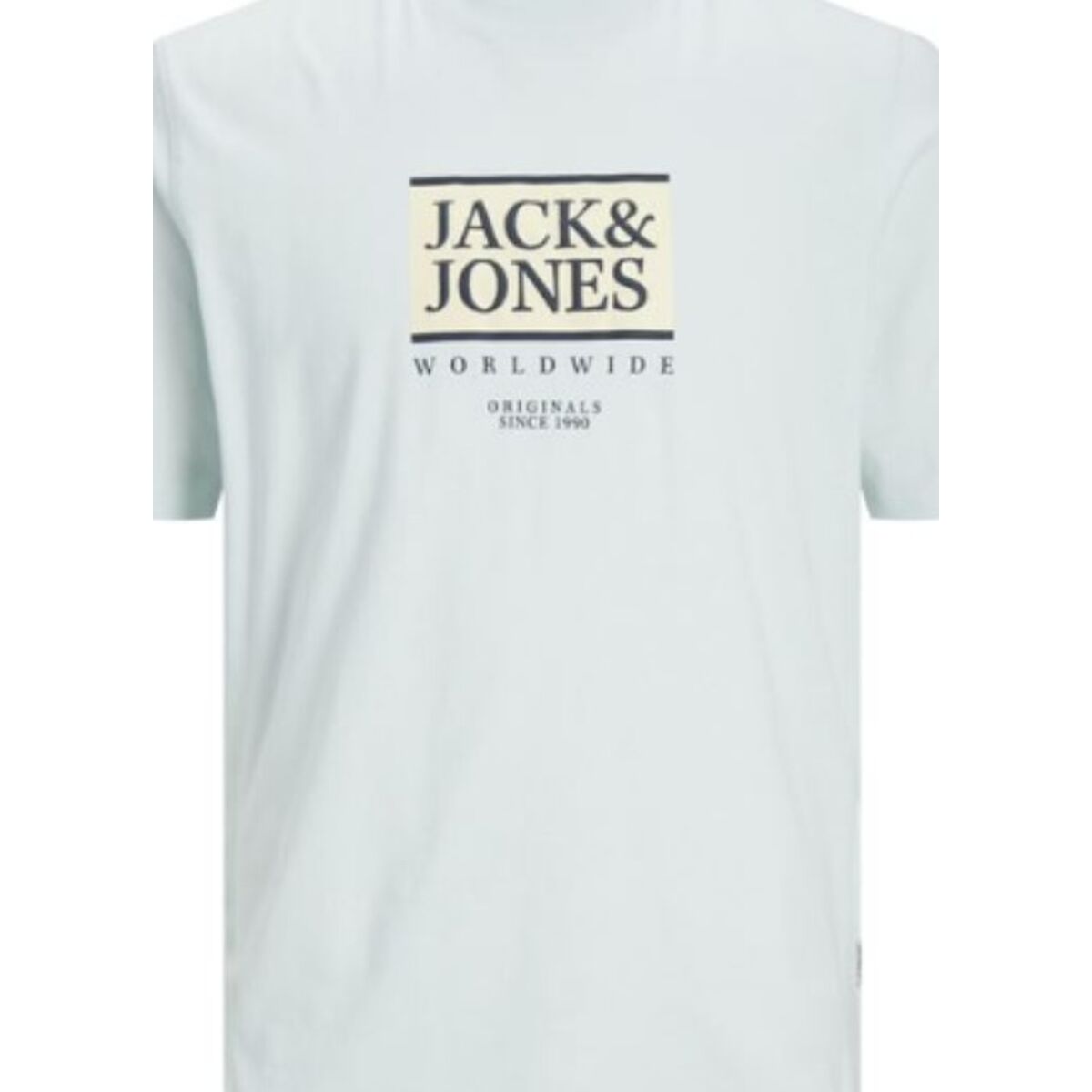 Maglia a Maniche Corte Uomo Jack & Jones Lafayette Box Azzurro Chiaro