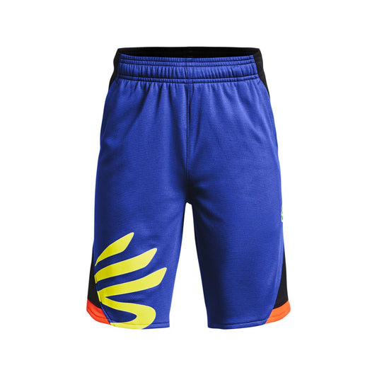 Pantaloncini Sportivi per Bambini Under Armour Curry Splash Basket Azzurro