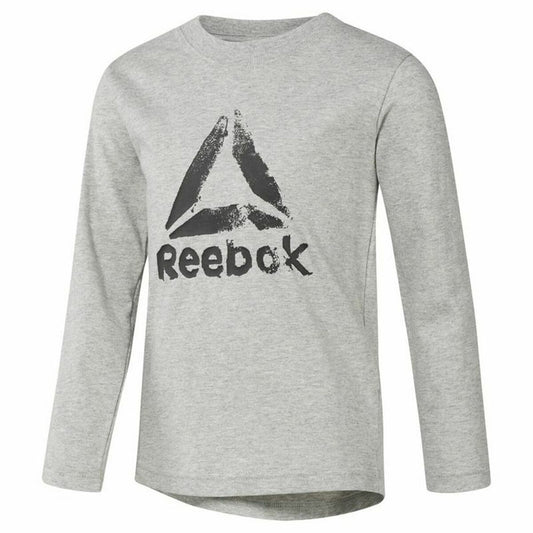 Maglia a Maniche Lunghe Bambino Reebok Boys Training Essentials Grigio chiaro