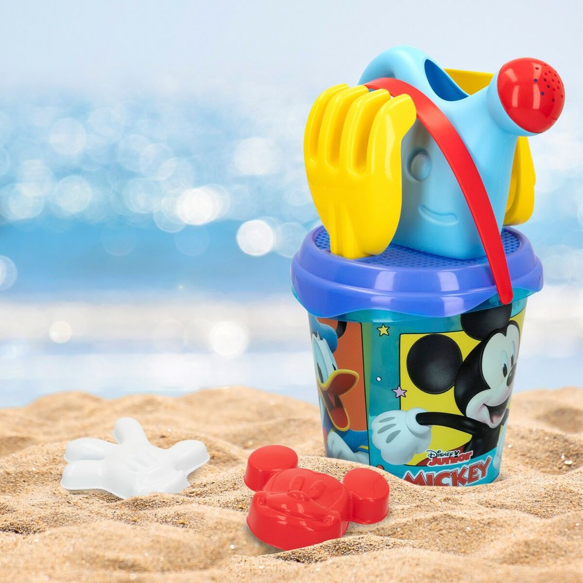 Set di giocattoli per il mare Mickey Mouse Ø 18 cm polipropilene (12 Unità)