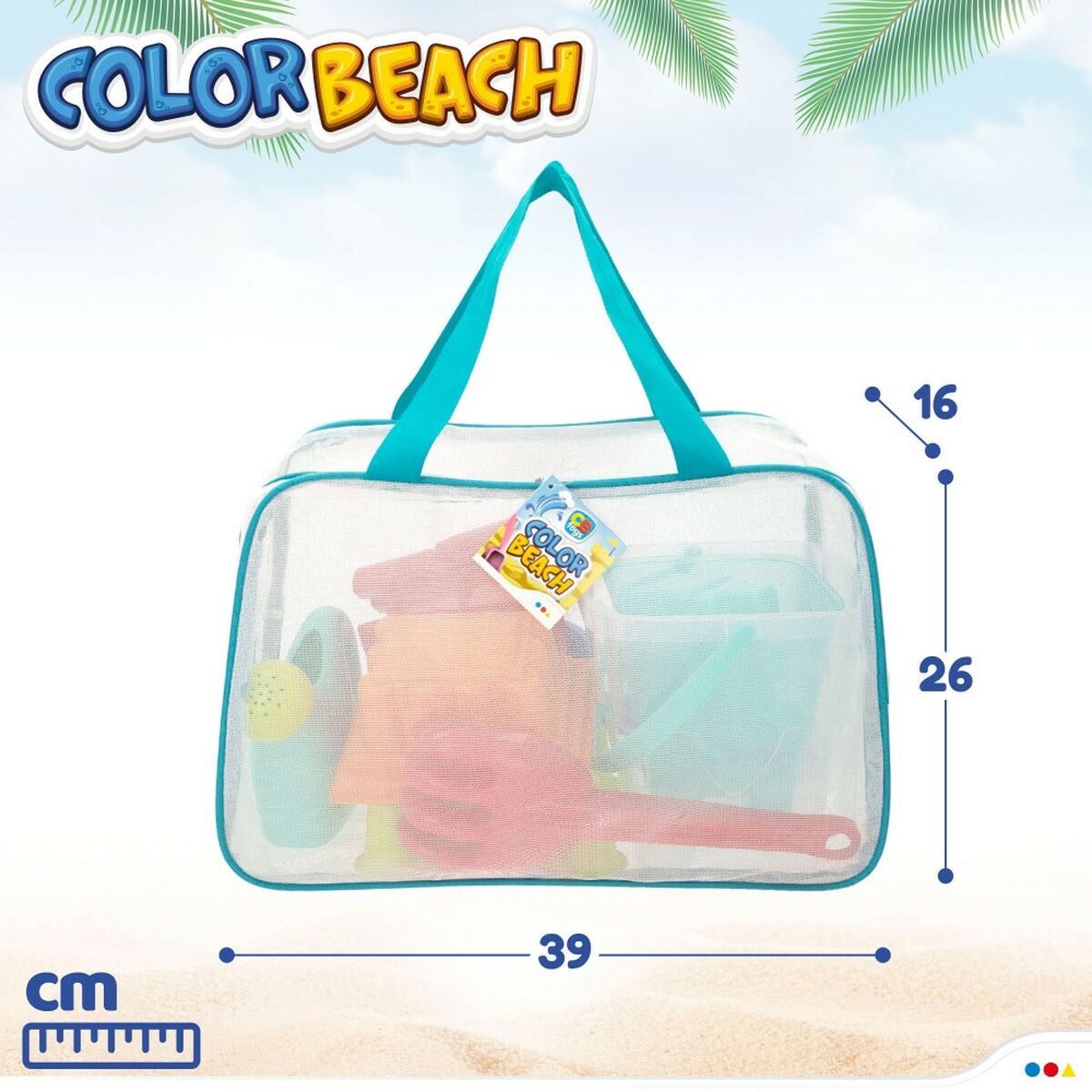 Set di giocattoli per il mare Colorbaby polipropilene (12 Unità)