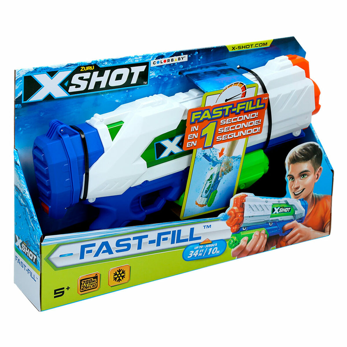 Pistola ad Acqua Zuru FAST-FILL 700 ml 39 x 21 x 6 cm (6 Unità)