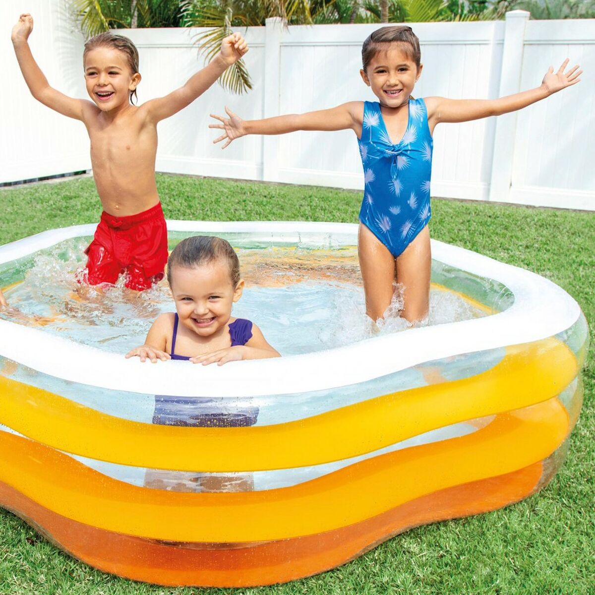 Piscina Gonfiabile per Bambini Intex 460 L 185 x 53 x 180 cm (3 Unità)