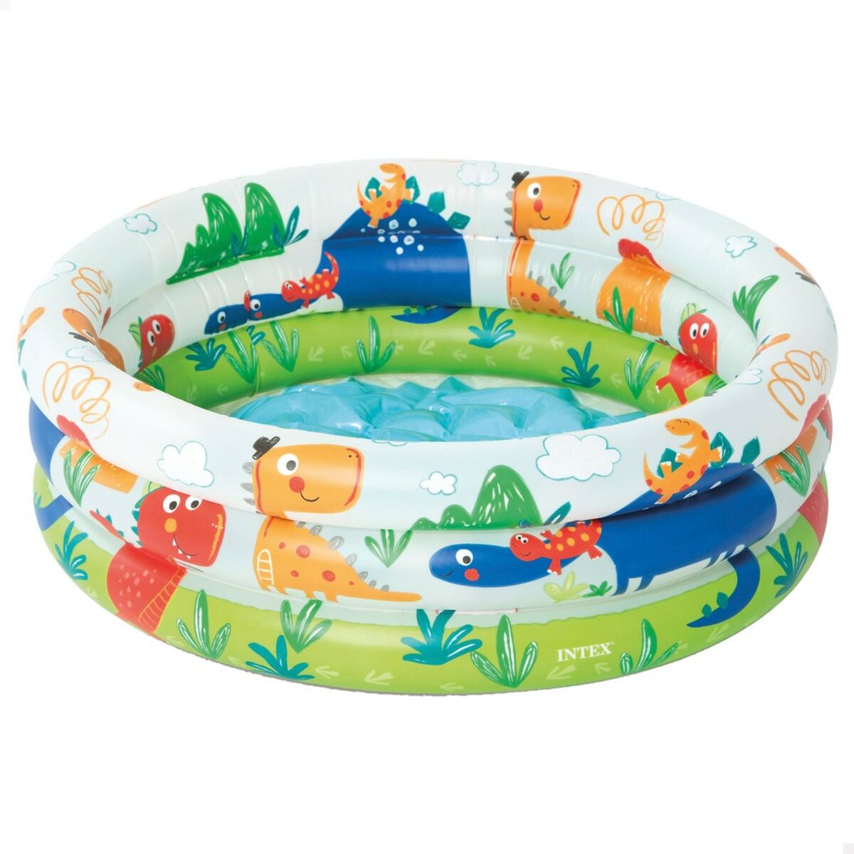 Piscina Gonfiabile per Bambini Intex Dinosauri Anelli 28 L 33 L 61 x 22 x 61 cm (12 Unità)