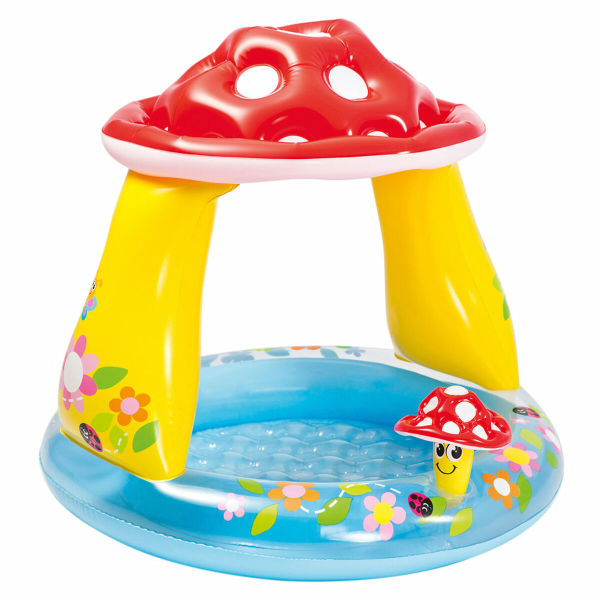 Piscina Gonfiabile per Bambini Intex Funghi Champignon Tenda 45 L 102 x 89 x 102 cm (6 Unità)