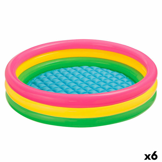 Piscina Gonfiabile per Bambini Intex Sunset Anelli 275 L 147 x 33 x 147 cm (6 Unità)