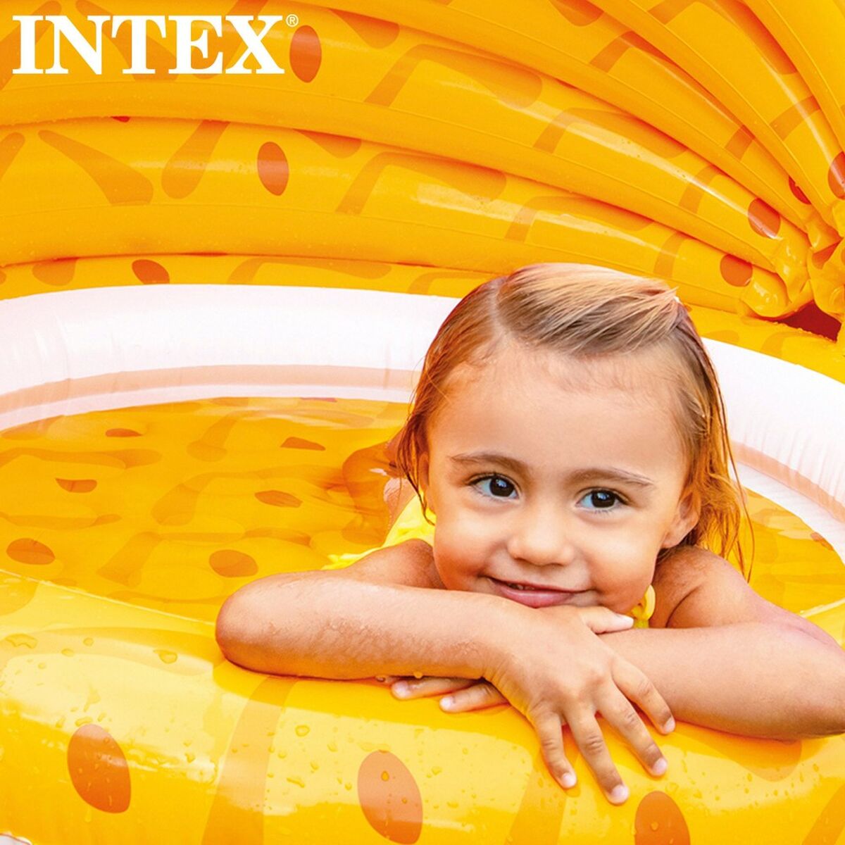 Piscina Gonfiabile per Bambini Intex Ananas 45 L 102 x 94 x 102 cm (6 Unità)