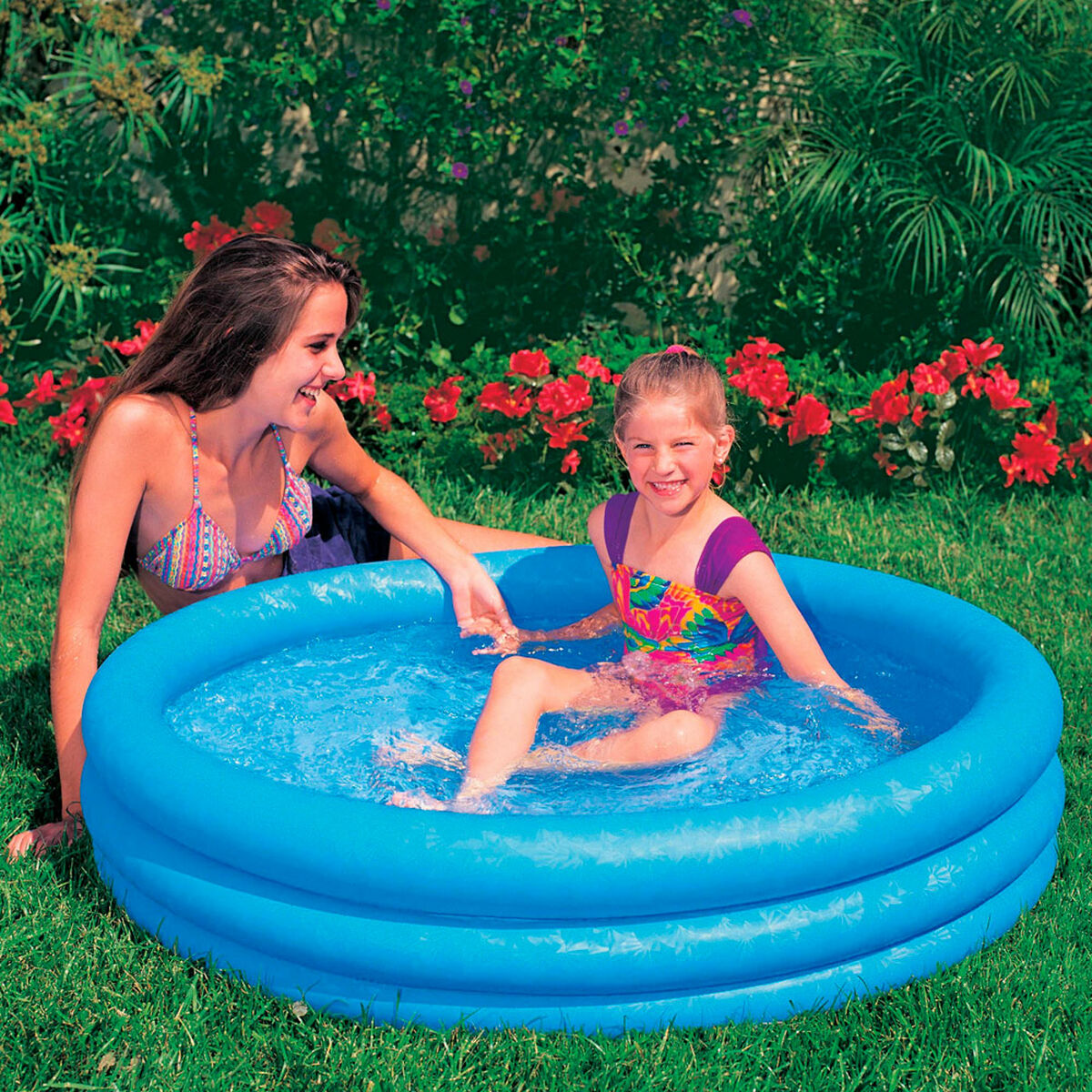 Piscina Gonfiabile per Bambini Intex Azzurro Anelli 156 L 114 x 25 cm (12 Unità)