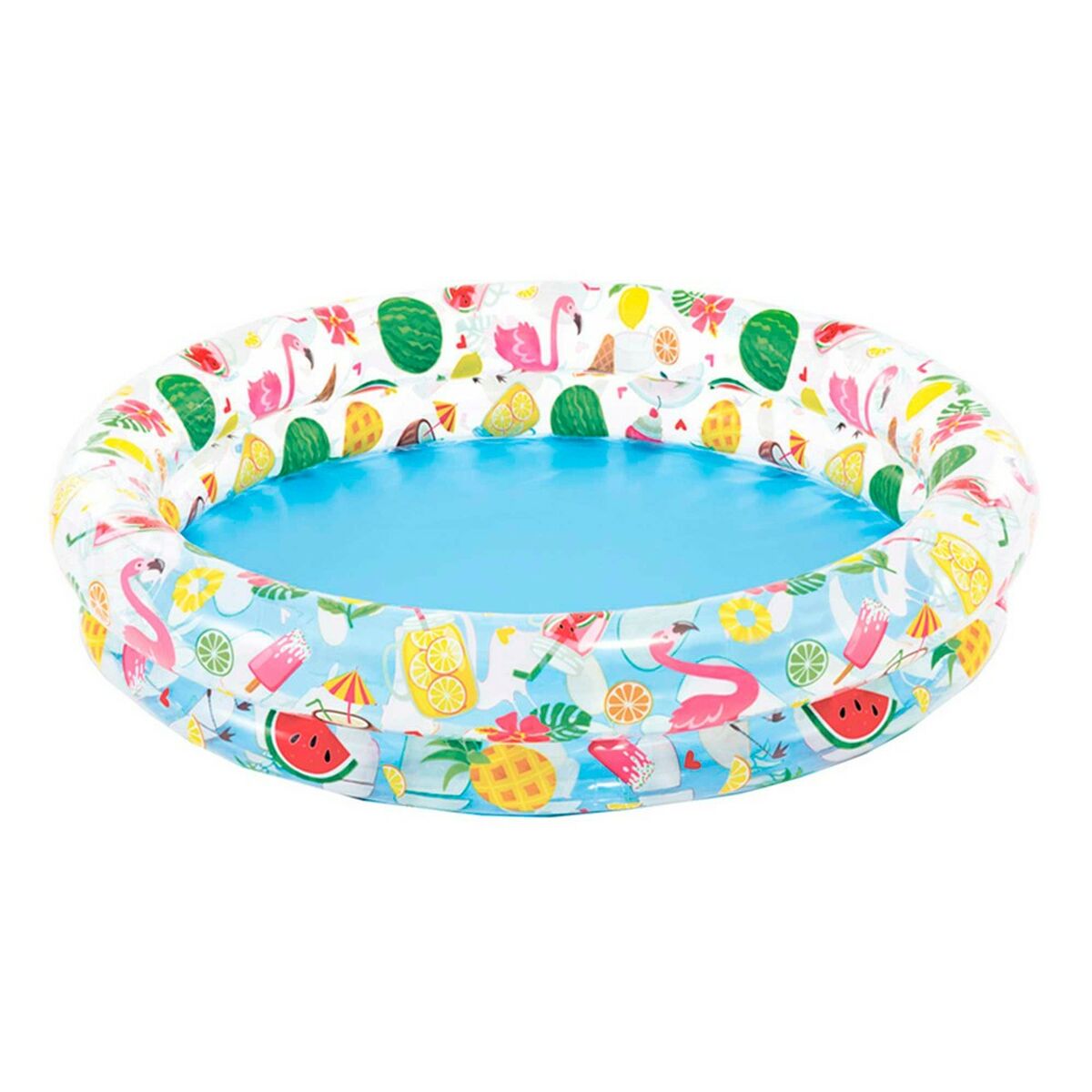 Piscina Gonfiabile per Bambini Intex Tropicale Anelli 150 l 122 x 25 cm (12 Unità)