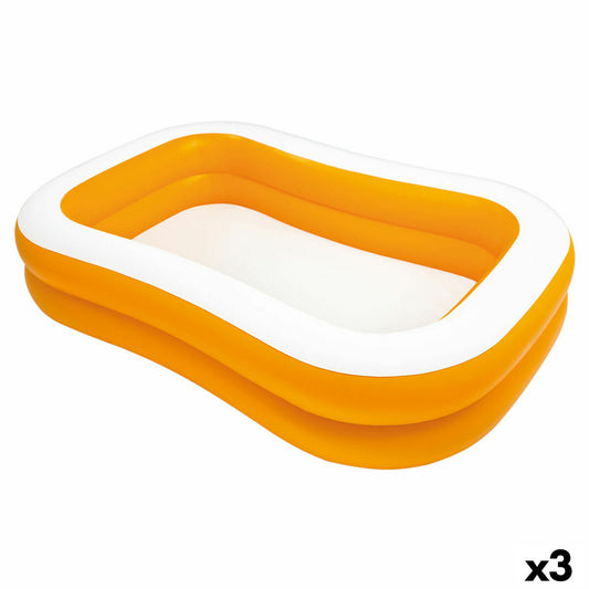 Piscina Gonfiabile Intex Mandarin Arancio 600 L 229 x 48 x 152 cm (3 Unità)