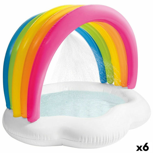 Piscina Gonfiabile per Bambini Intex Arcobaleno 84 L 119 x 84 x 94 cm (6 Unità)