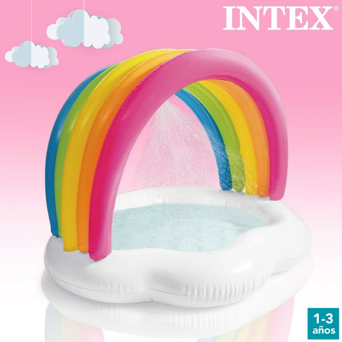 Piscina Gonfiabile per Bambini Intex Arcobaleno 84 L 119 x 84 x 94 cm (6 Unità)