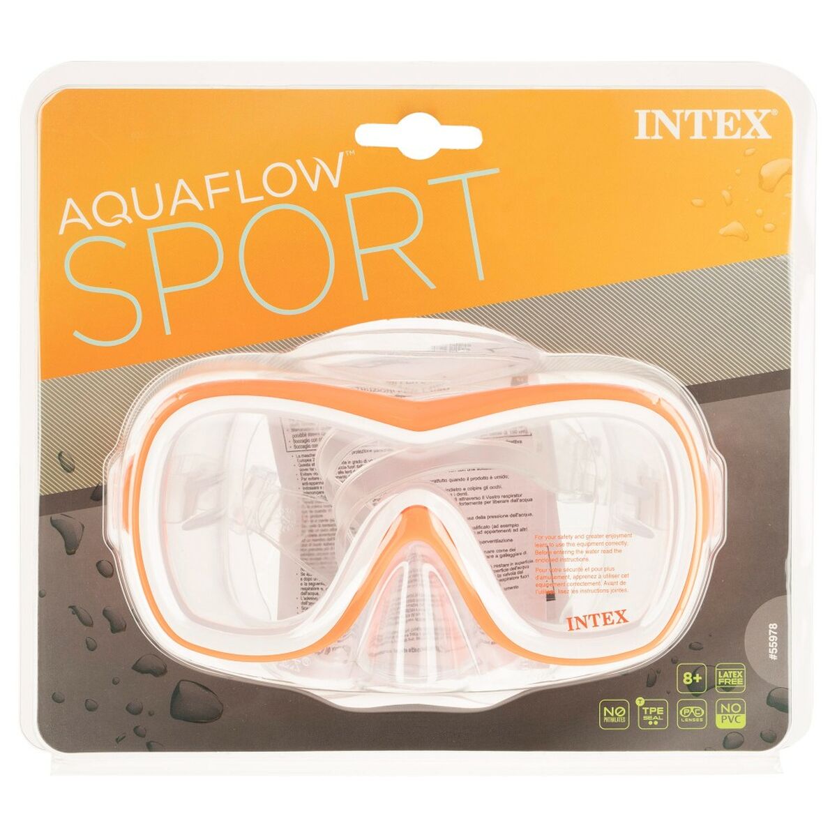 Maschera da Snorkel Intex Wave Rider Azzurro