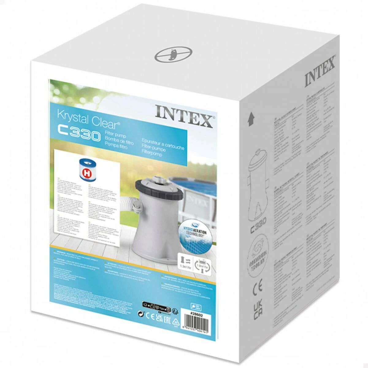 Impianto di depurazione per Piscina Intex Krystal Clear 30 W 1250 l/h