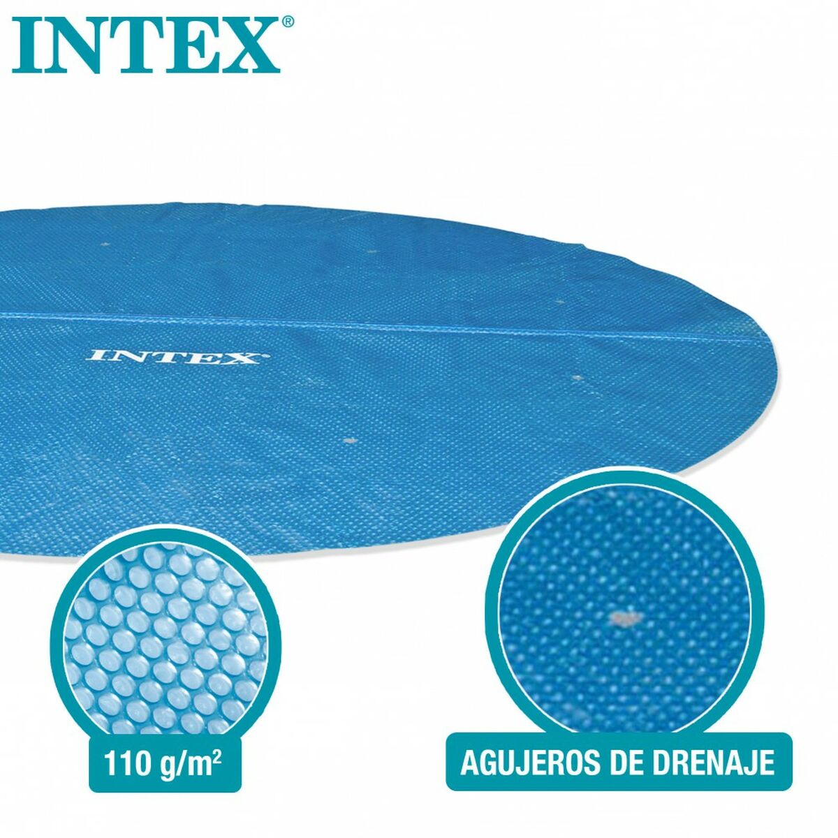 Copertura per piscina Intex 29021 EASY SET/METAL FRAME Azzurro Ø 305 cm 290 x 290 cm