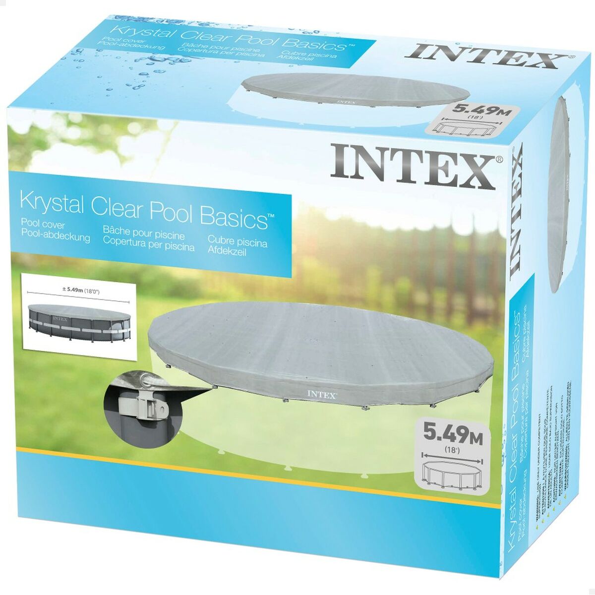 Copertura per piscina Intex 28041 ULTRA FRAME Ø 549 cm 549 x 25 x 549 cm