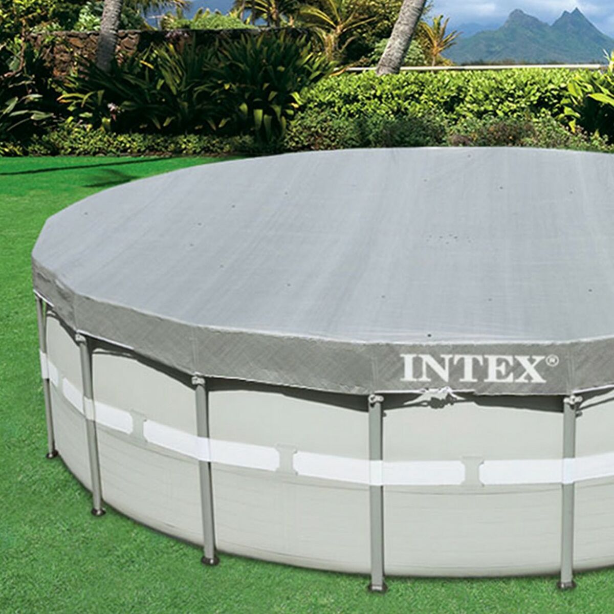 Copertura per piscina Intex 28041 ULTRA FRAME Ø 549 cm 549 x 25 x 549 cm