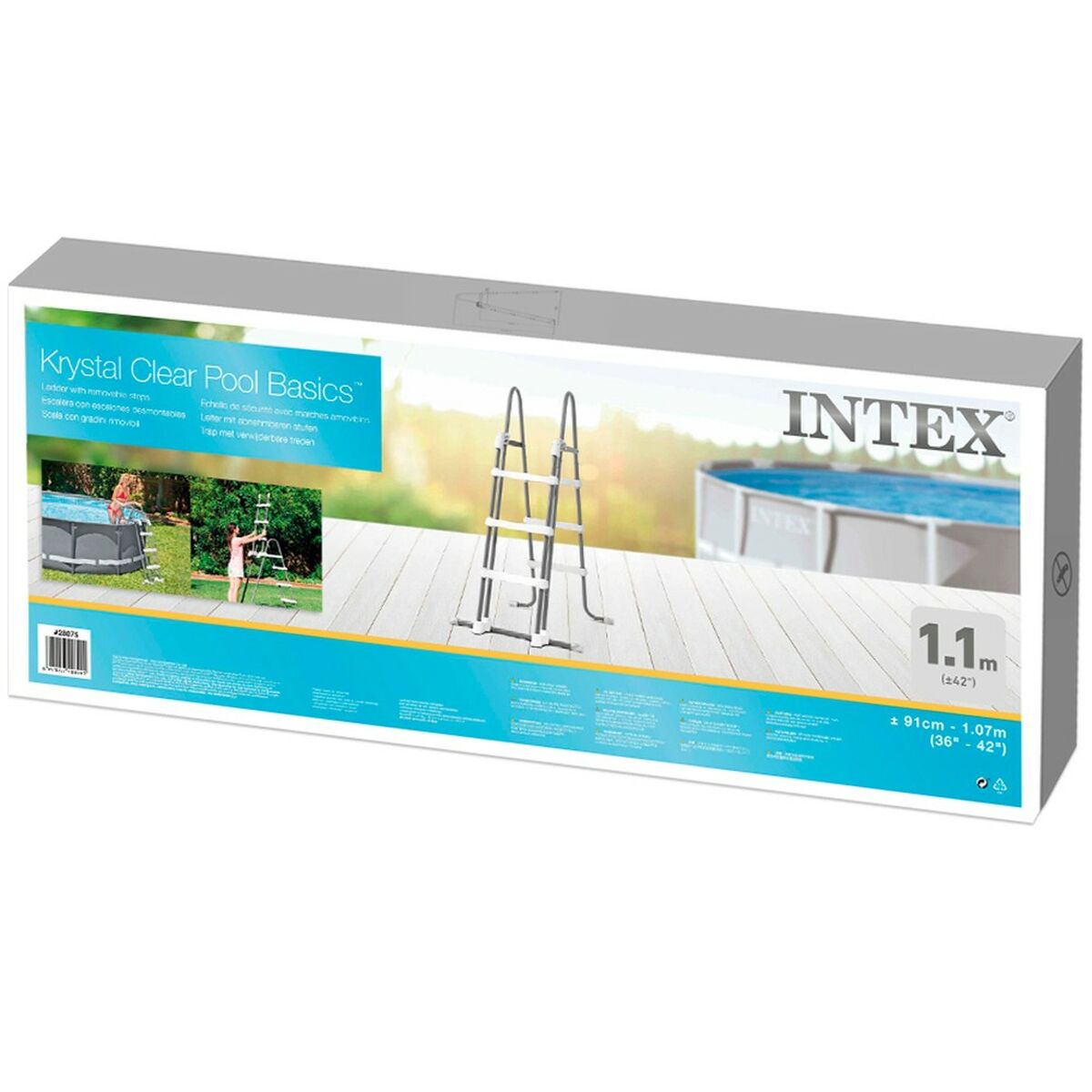 Scala per piscina Intex 3 Unità 107 cm