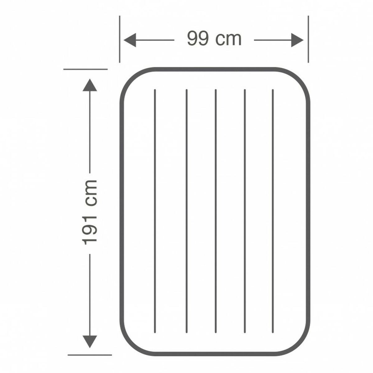 Materasso Gonfiabile Intex 99 x 25 x 191 cm (4 Unità)