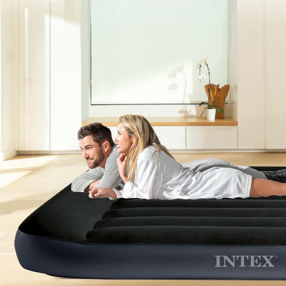 Materasso Gonfiabile Intex PILLOW REST CLASSIC 137 x 25 x 191 cm (3 Unità)