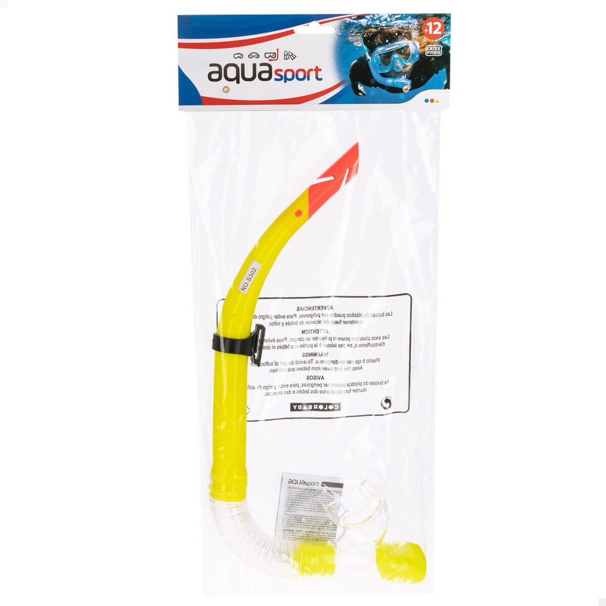 Tubo snorkel AquaSport Adulto