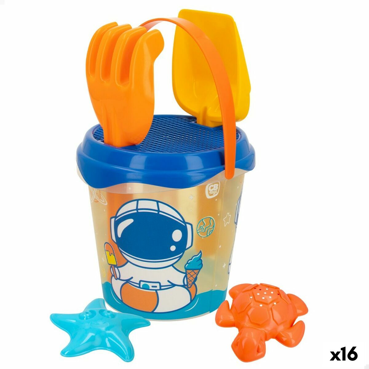 Set di giocattoli per il mare Colorbaby Ø 18 cm polipropilene (16 Unità)