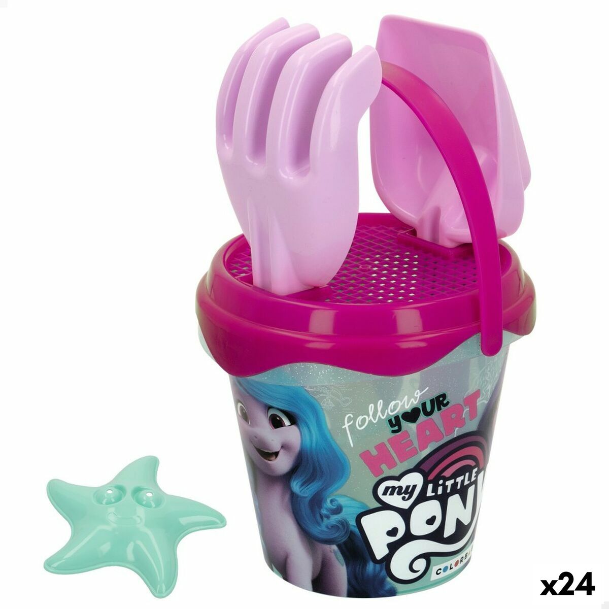 Set di giocattoli per il mare My Little Pony Ø 14 cm polipropilene (24 Unità)