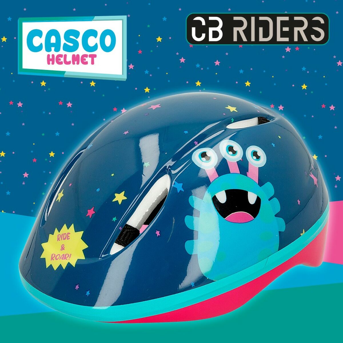 Casco per Bambini Colorbaby Mostro (4 Unità)