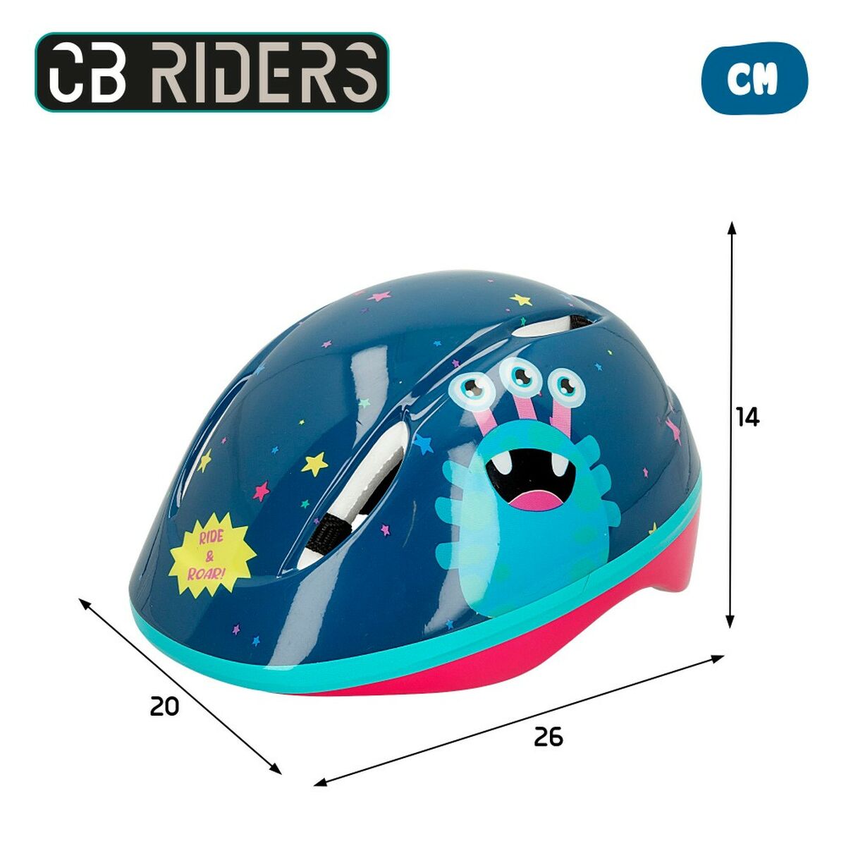 Casco per Bambini Colorbaby Mostro (4 Unità)