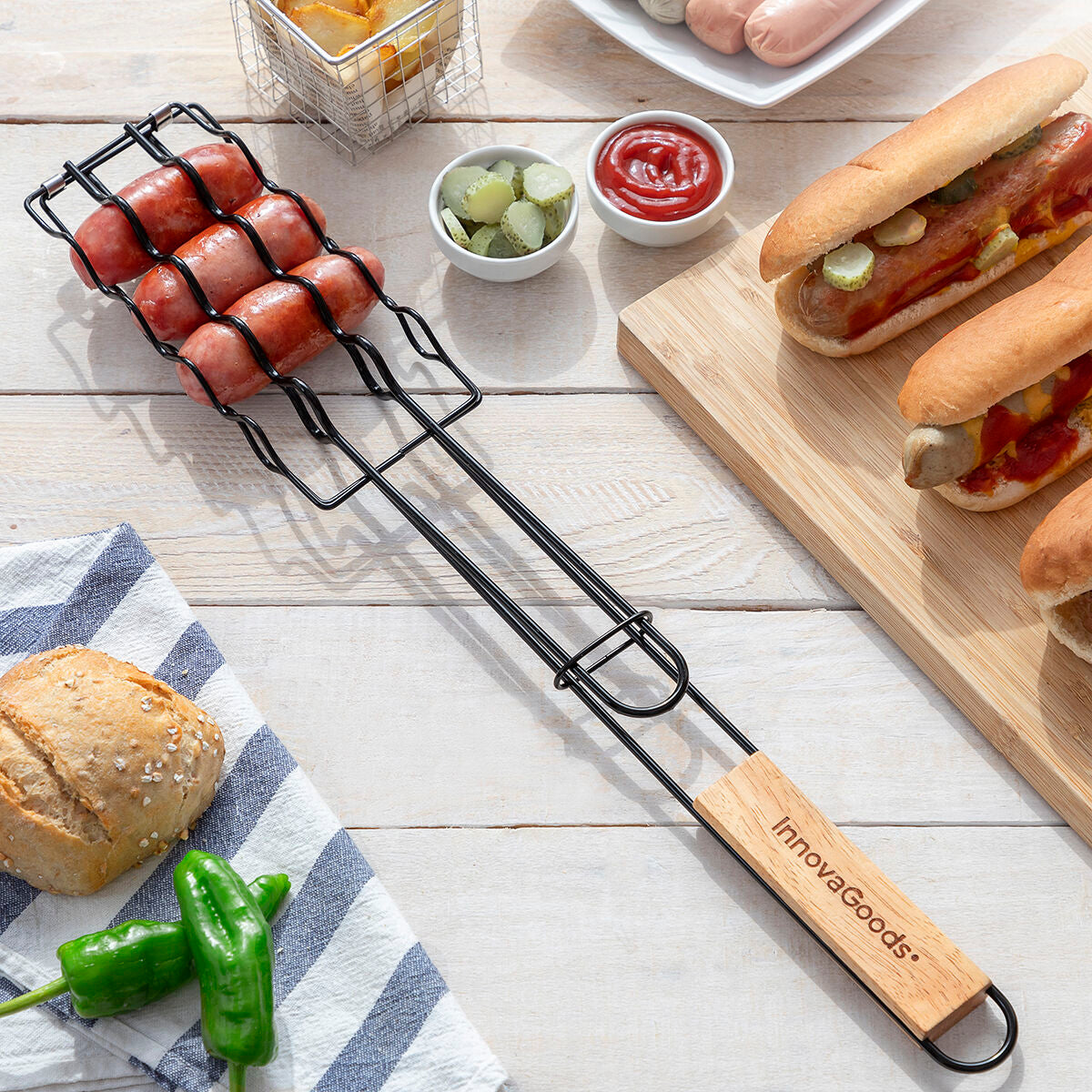 Griglia per Barbecue per Salsicce Sosket InnovaGoods