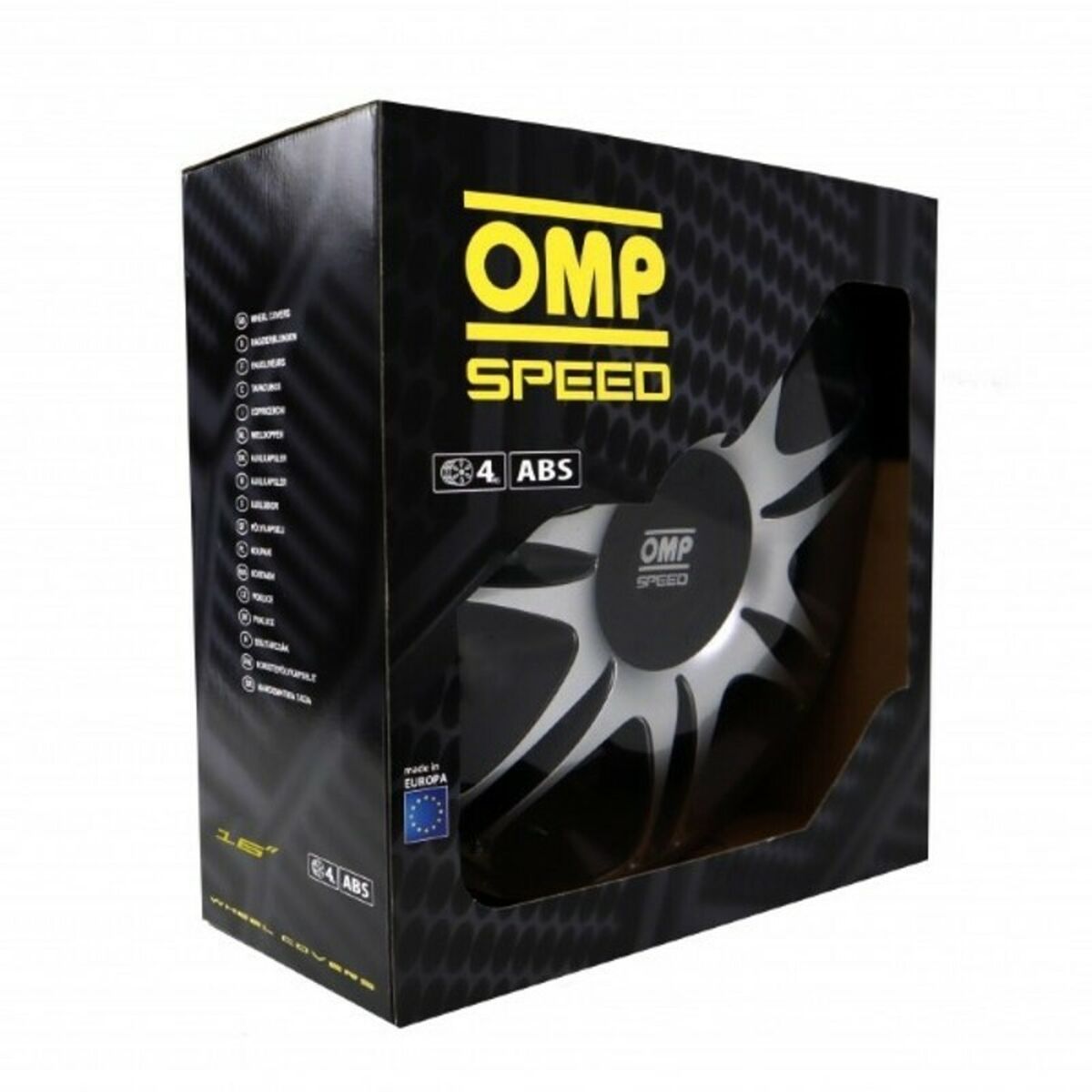 Copri Cerchioni OMP Ghost Speed Argentato Nero 16"