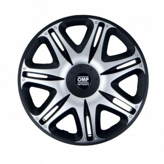 Copri Cerchioni OMP Ghost Speed Argentato Nero 15"