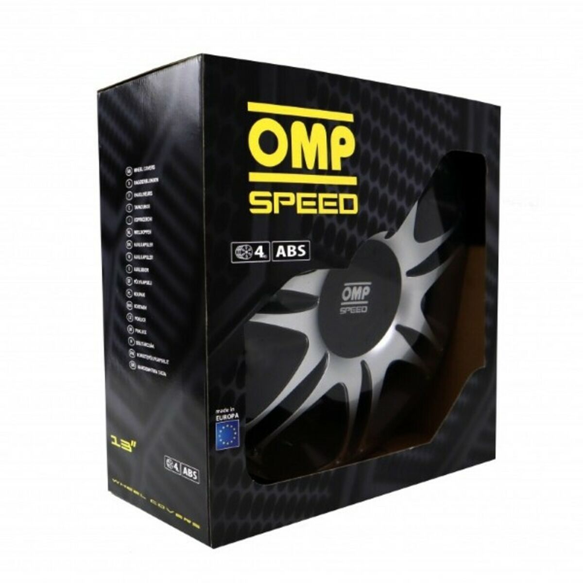 Copri Cerchioni OMP Ghost Speed Argentato Nero 13"