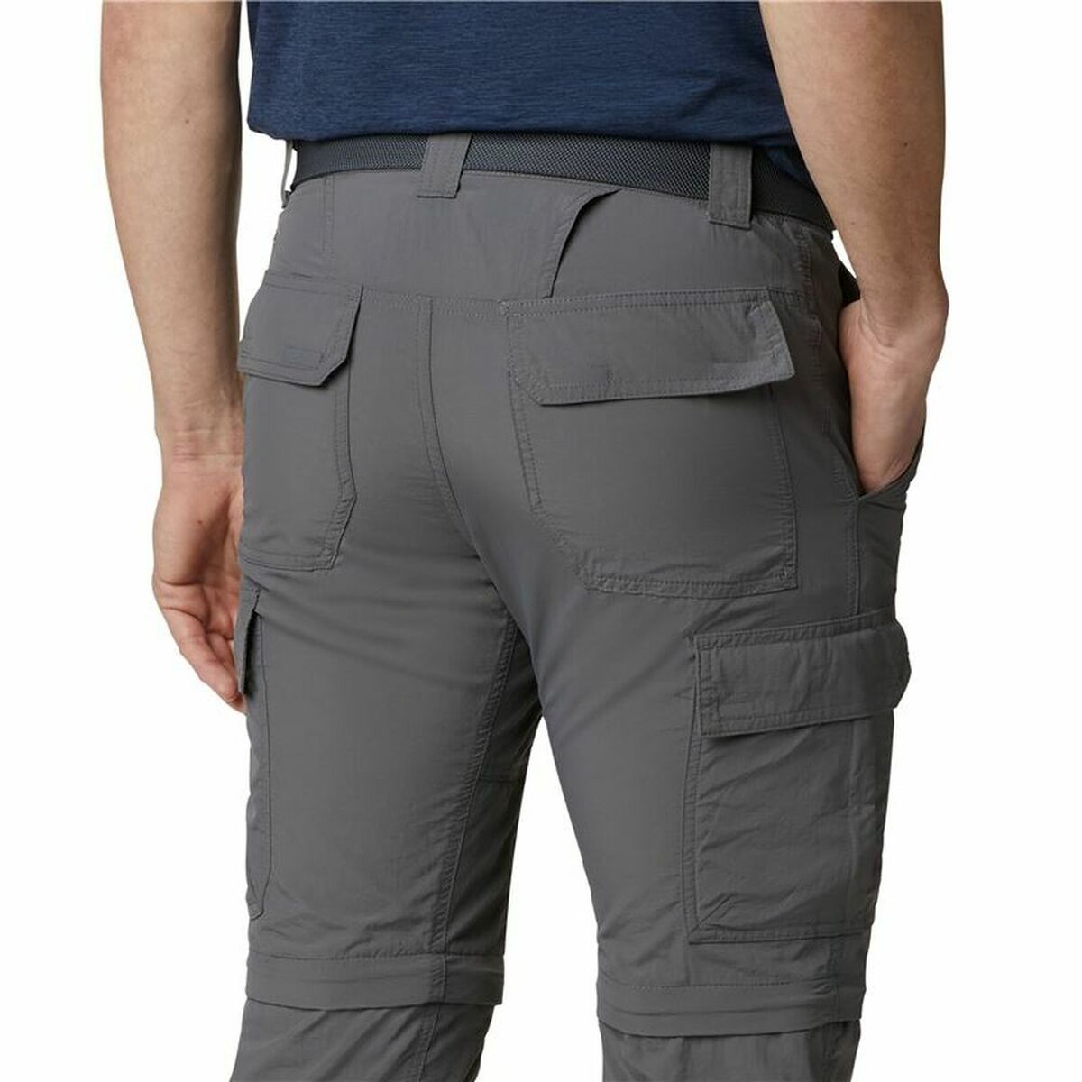 Pantalone Lungo Sportivo Columbia Silver Ridge Convertible Grigio Uomo