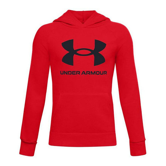 Felpa con Cappuccio Bambino Under Armour Big Logo Jn Rosso