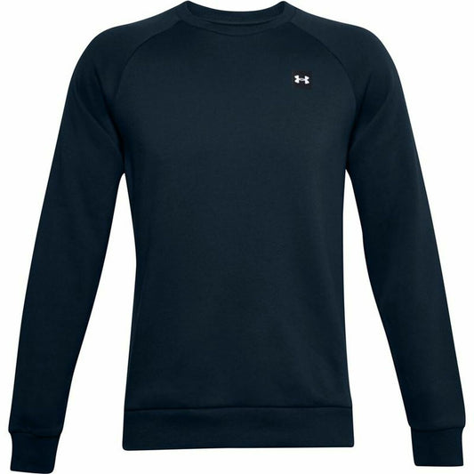 Felpa senza Cappuccio Uomo Under Armour Rival Fleece Azzurro