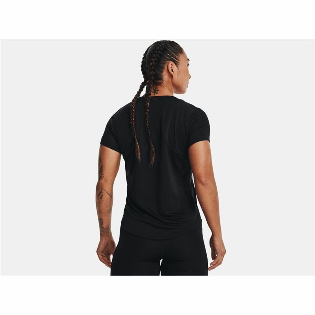 Maglia a Maniche Corte Donna Under Armour Stride Nero