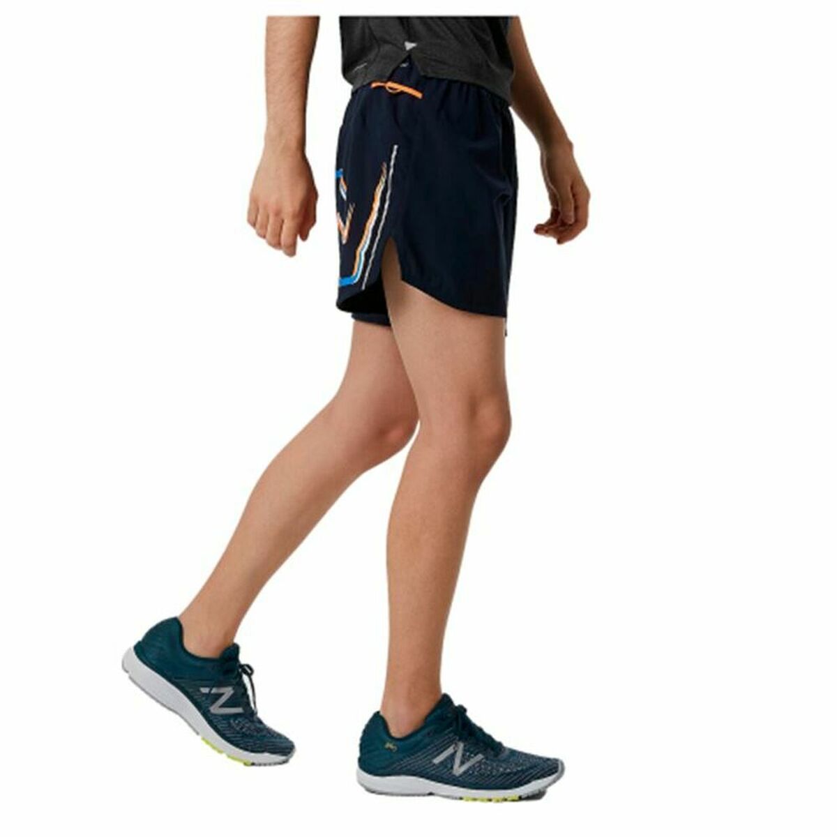 Pantaloni Corti Sportivi da Uomo New Balance Graphic Impact Run 5 Inch