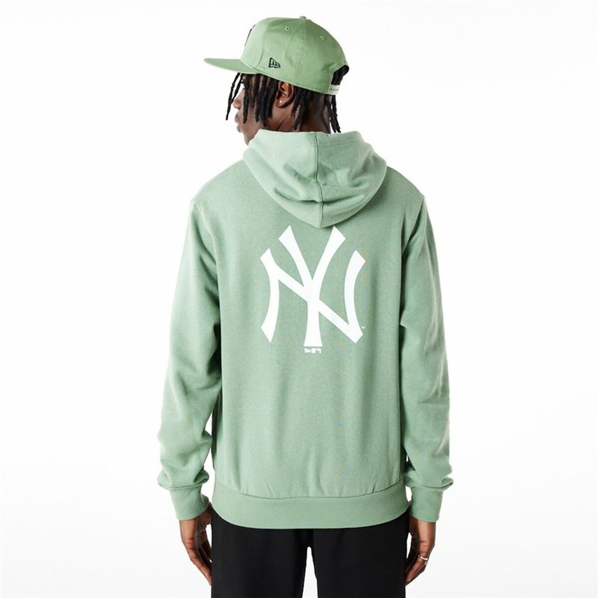 Felpa con Cappuccio Unisex New Era MLB New York Verde Chiaro