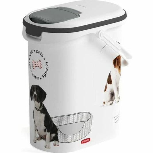 Contenitore per alimenti per animali domestici Curver Love Pets Bianco 4 Kg