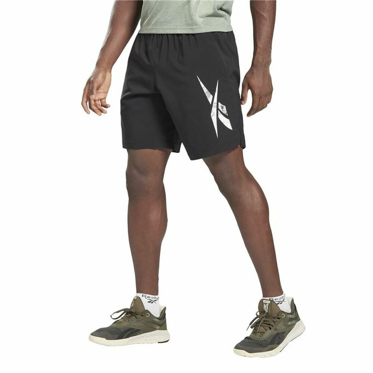 Pantaloni Corti Sportivi da Uomo Reebok Workout Ready Nero