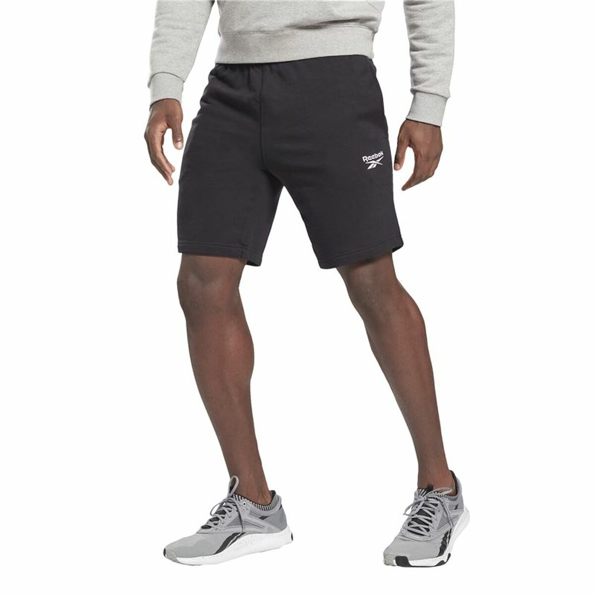 Pantaloni Corti Sportivi da Uomo Reebok Identity  Nero